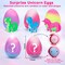 9 PCS Unicorn Hatching Eggs Easter Basket Stuffer Party Favors Treasure Box Toys Classroom Unicorn Toys